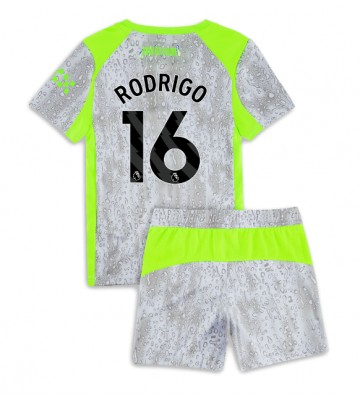 Manchester City Rodri Hernandez #16 Tredjetrøje Børn 2025-26 Kortærmet (+ Korte bukser)